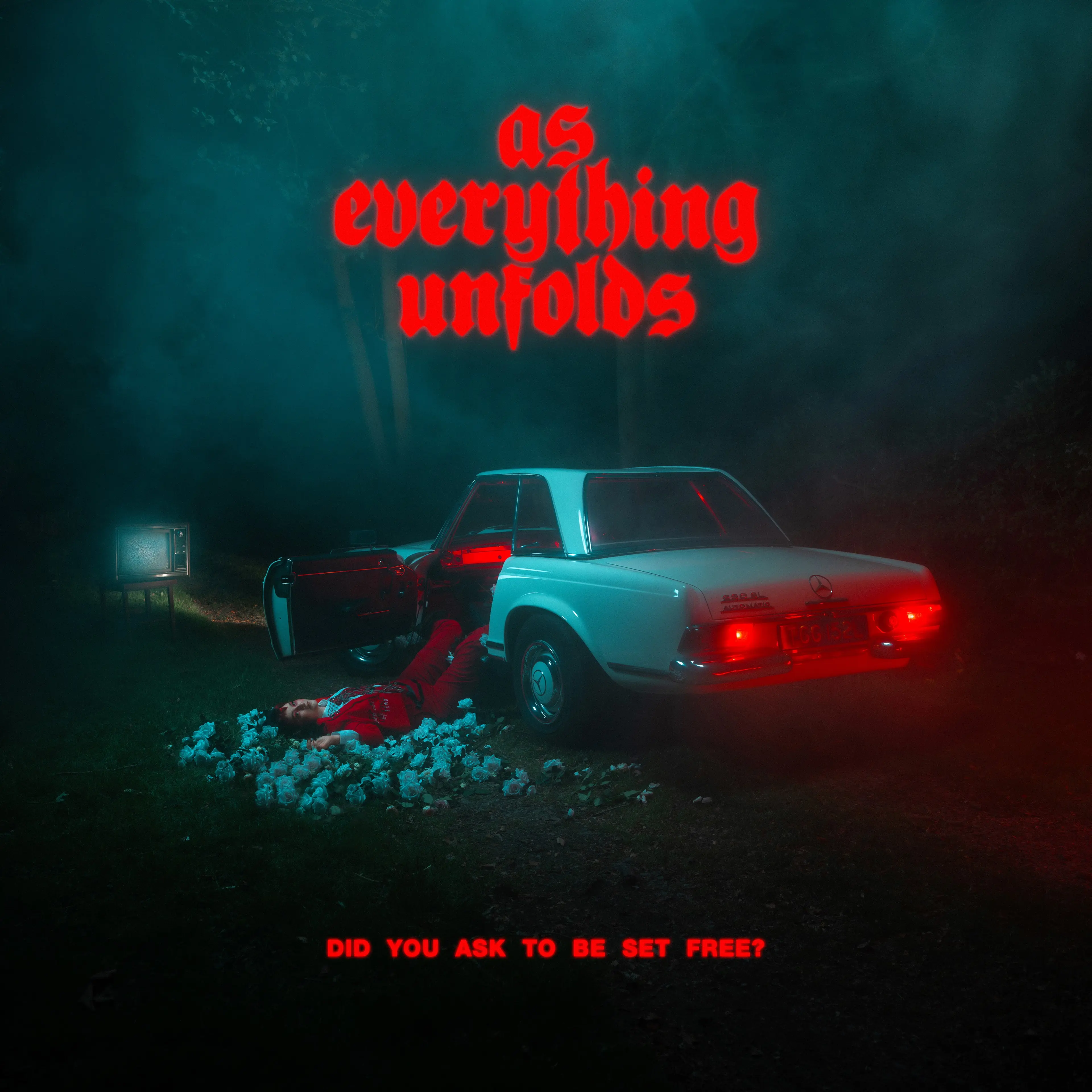 As Everything Unfolds - Did You Ask To Be Set Free? (Transparent Petrol Green Vinyl) (New Vinyl)