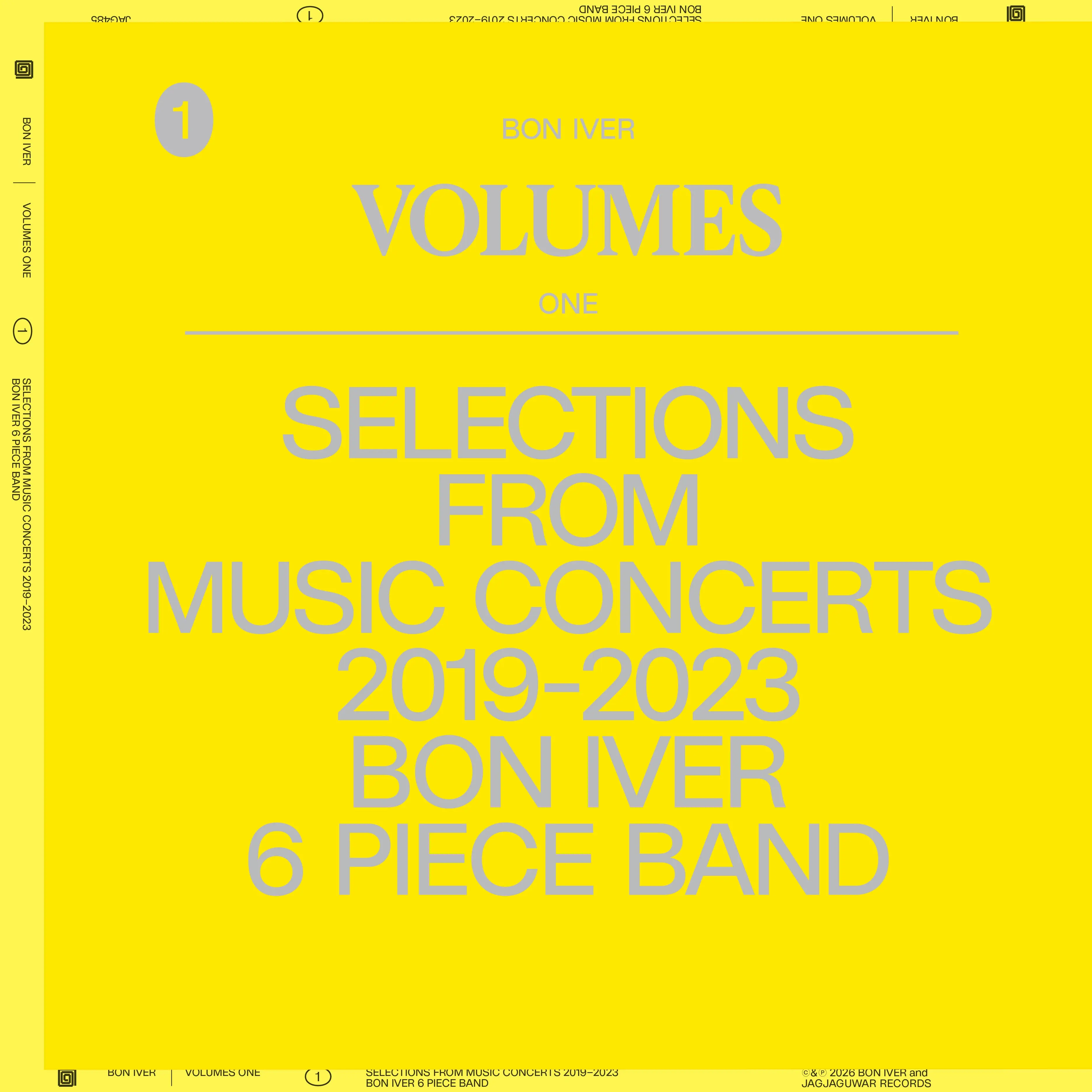 Bon Iver - Volumes One: Selections From Music Concerts 2019-2023 (New CD)