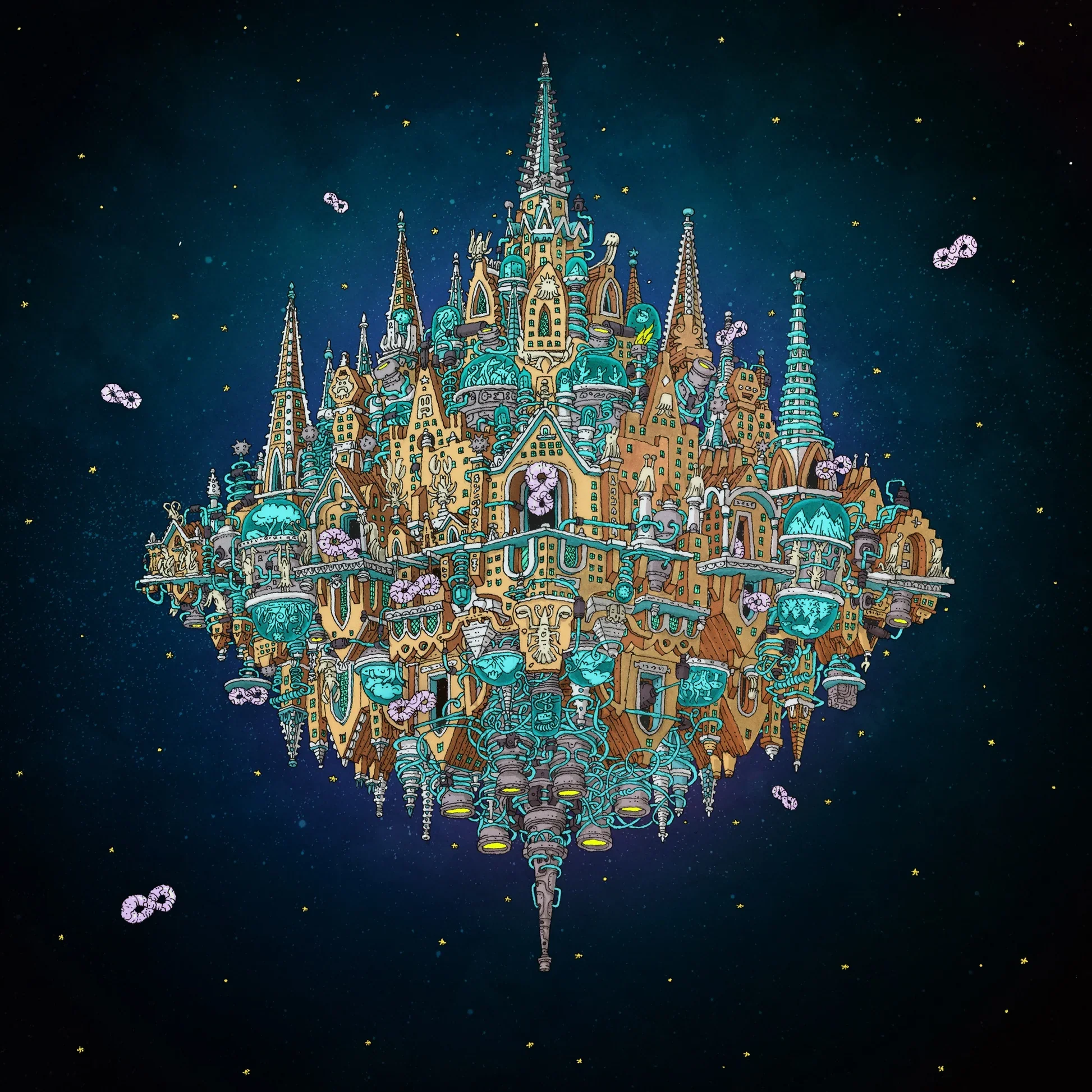 Dance Gavin Dance - Pantheon (Cobalt, Ruby Smush w/ White Splatter) (New Vinyl)