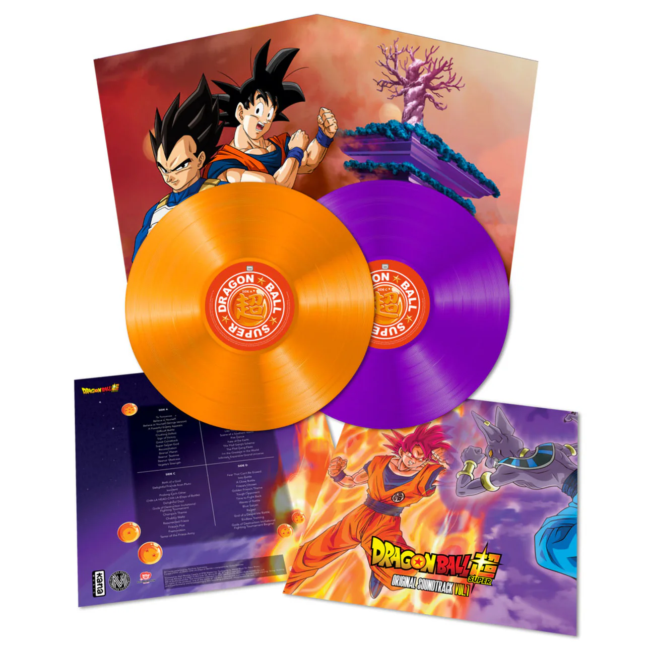 Dragon Ball Super - Original Soundtrack Volume 1 (Orange & Purple Vinyl) (New Vinyl) - Image 2