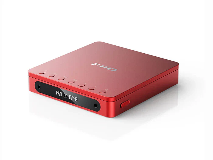 FiiO DM13 Multifunctional Portable Stereo CD Player with Long-Lasting Battery, Supports USB Ripping, Optical/coaxial/3.5mm/4.4mm outputs (Red)