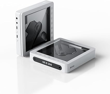 FiiO DM13 Multifunctional Portable Stereo CD Player with Long-Lasting Battery, Supports USB Ripping, Optical/coaxial/3.5mm/4.4mm outputs (White Skylight/Clear) - Image 3
