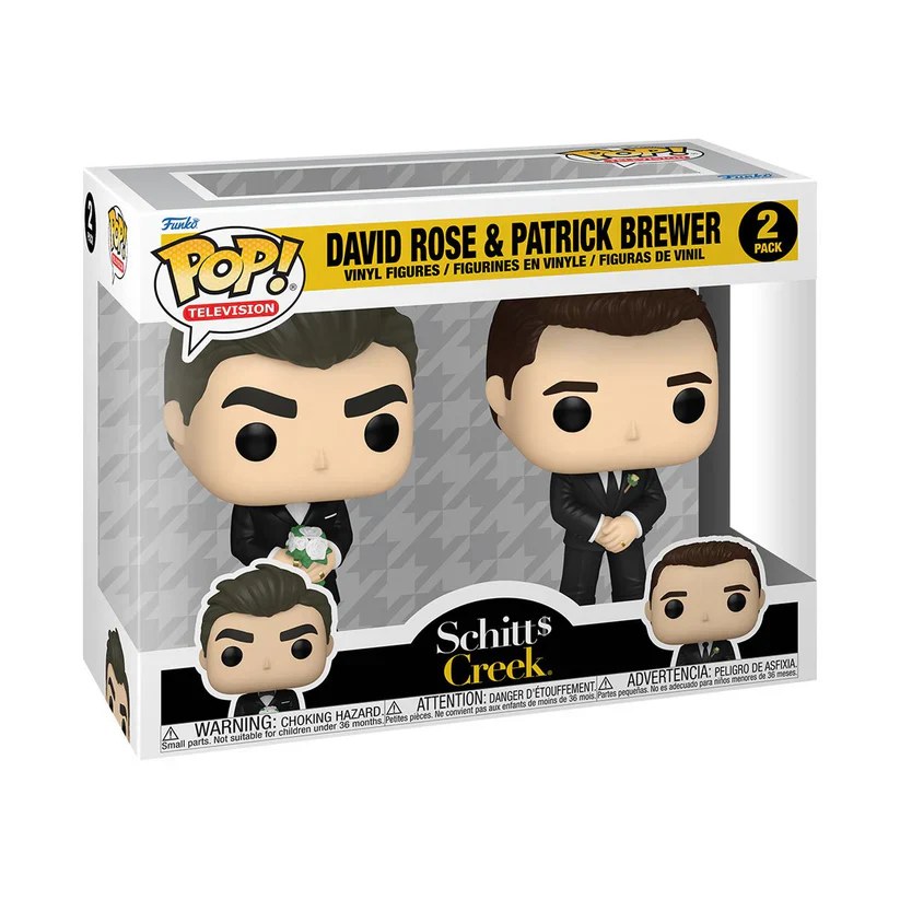 Funko Pop! : Schitt's Creek David Rose and Patrick Brewer Wedding 2-Pack