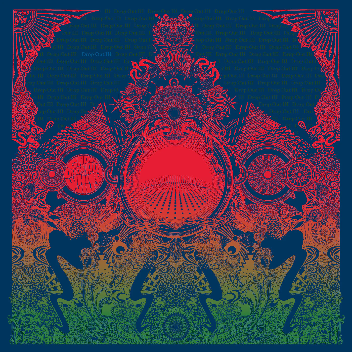 Gnod & White Hills - Drop Out III (Indie Exclusive Opaque Orange Vinyl) (New Vinyl)