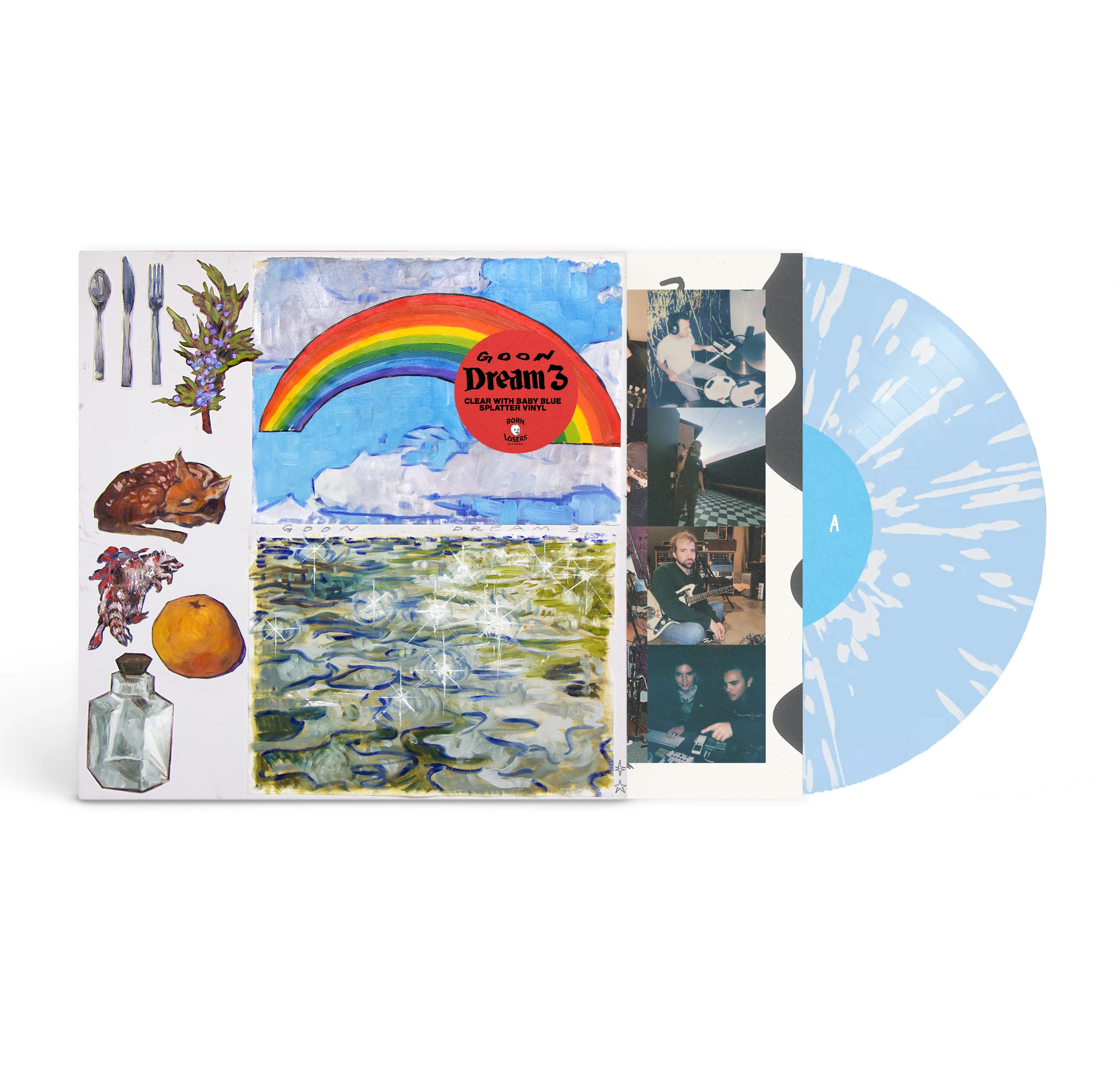 Goon - Dream 3 (Baby Blue w/White Splatter Vinyl) (New Vinyl) - Image 2