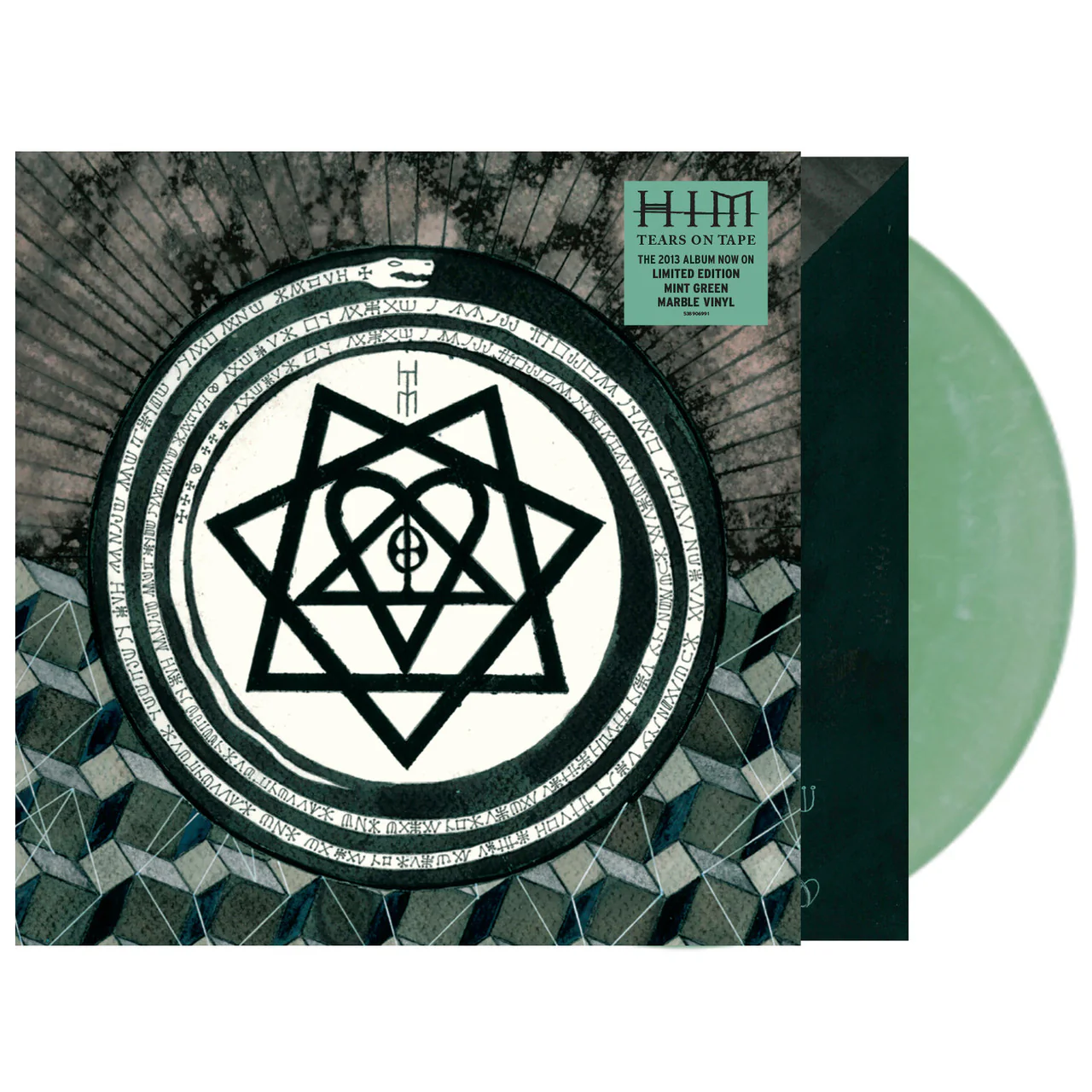 HIM - Tears On Tape (Mint Green Marble Vinyl) (New Vinyl) - Image 2