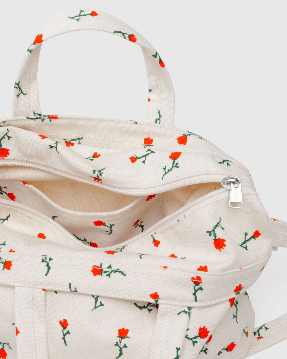 Horizonal Zip - Painted Wildflower Baggu Duck Tote (Canvas) - Image 2