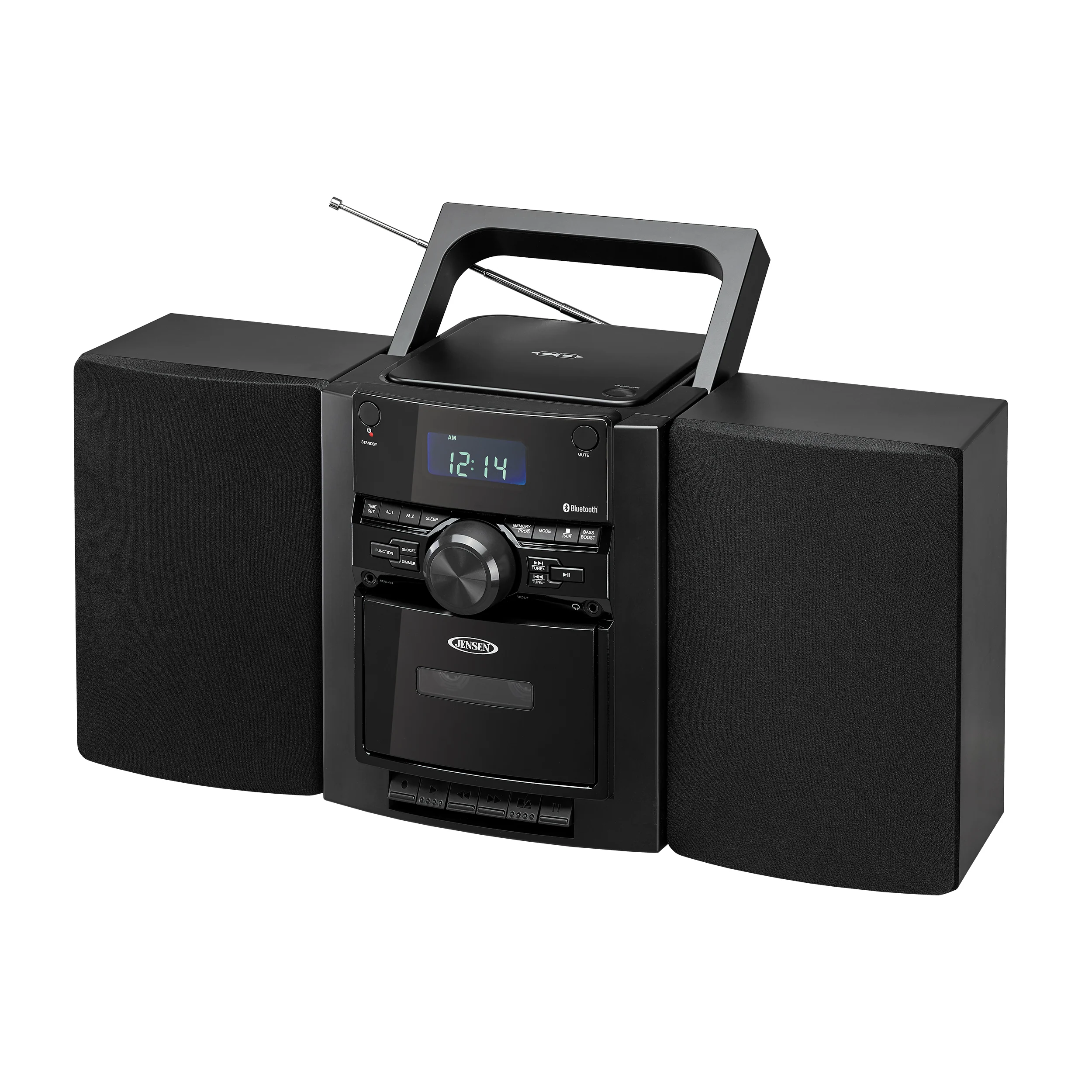 Jensen CD-785B Portable Stereo Bluetooth CD Music System with Cassette and Digital AM/FM Radio (Black) (Electronics) ***AVAILABLE AS IN-STORE PICKUP ONLY*** - Image 4