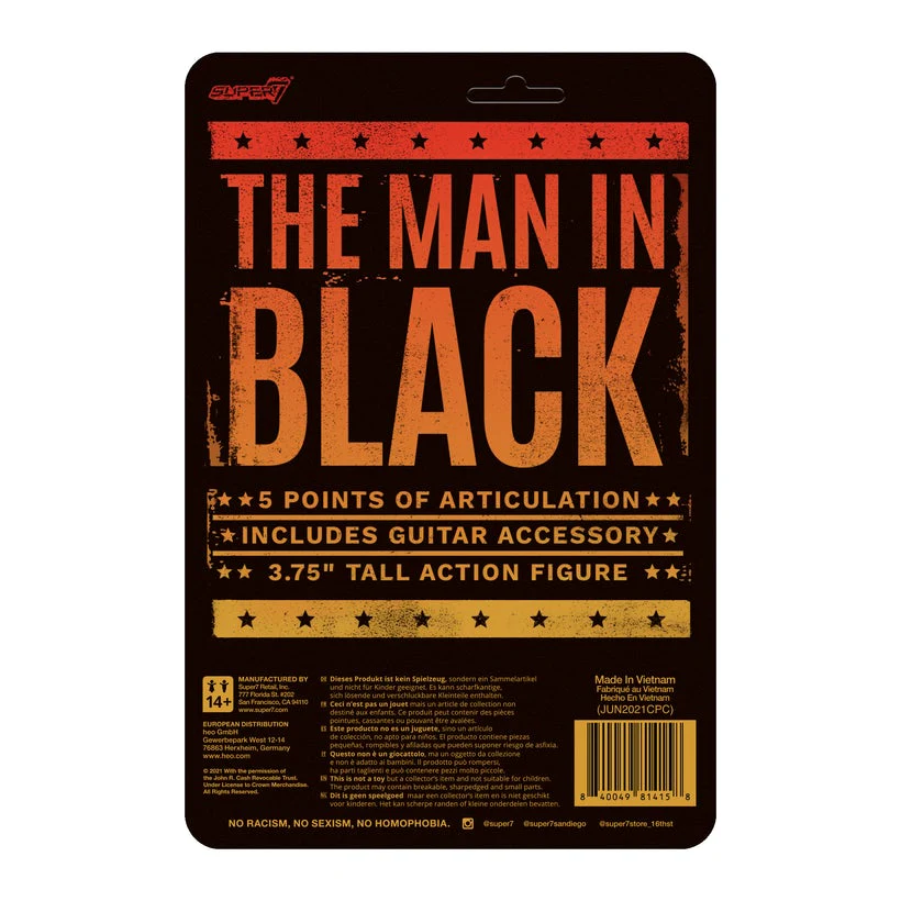 SUPER7 - Johnny Cash ReAction Figure - The Man In Black - Image 3