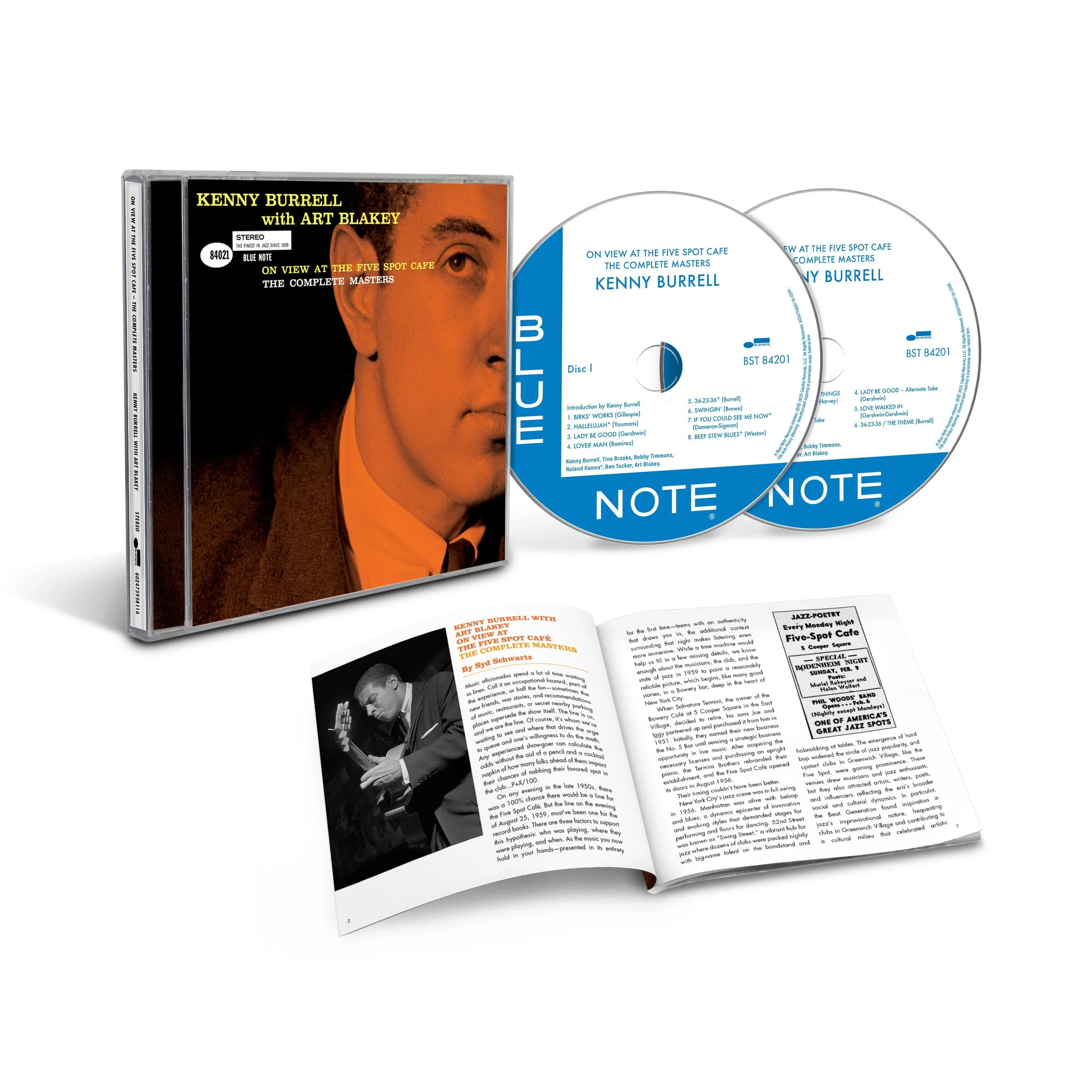 Kenny Burrell with Art Blakey - On View At The Five Spot Caf??: The Complete Masters (2CD) (New CD) - Image 2