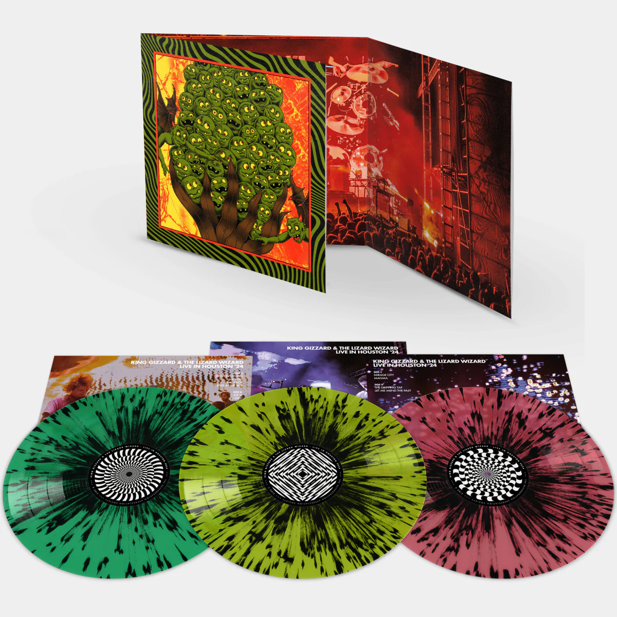 King Gizzard And The Lizard Wizard - Live In Houston '24 (Triple Gatefold - Splatter Vinyl) (New Vinyl) - Image 2