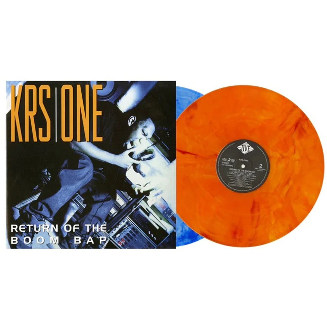KRS-One - Return Of The Boom Bap (2LP Orange and Blue Vinyl) (New Vinyl) - Image 2