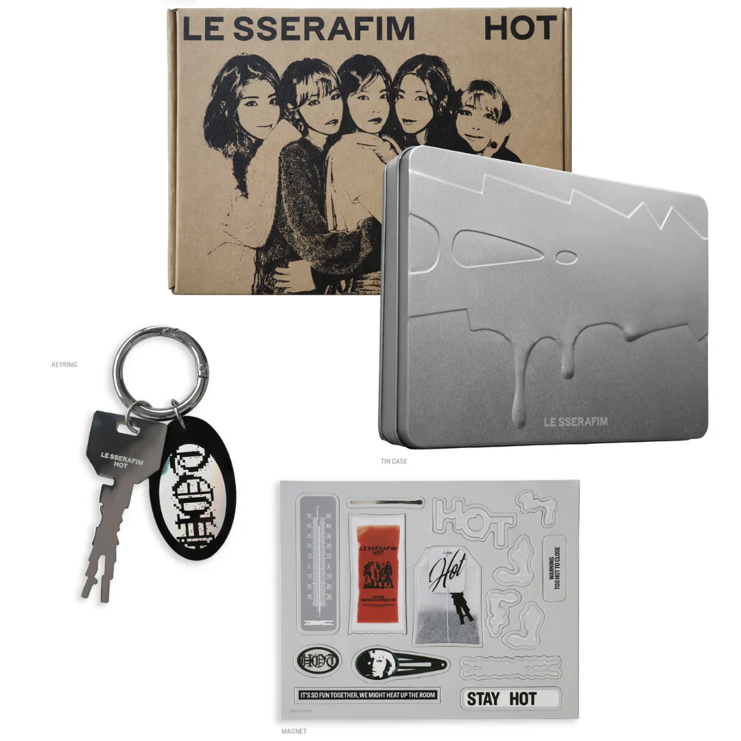 Le Sserafim - 5th Mini Album: Hot (Tin Case Ver.) (New CD) - Image 2