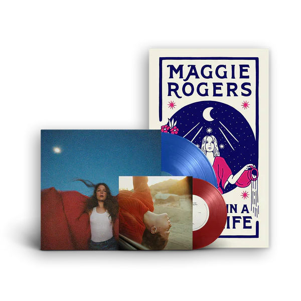 Maggie Rogers - Heard It In A Past Life (5th Anniv. Edition) (Blue Vinyl w/ Red Vinyl 7") (New Vinyl) - Image 2