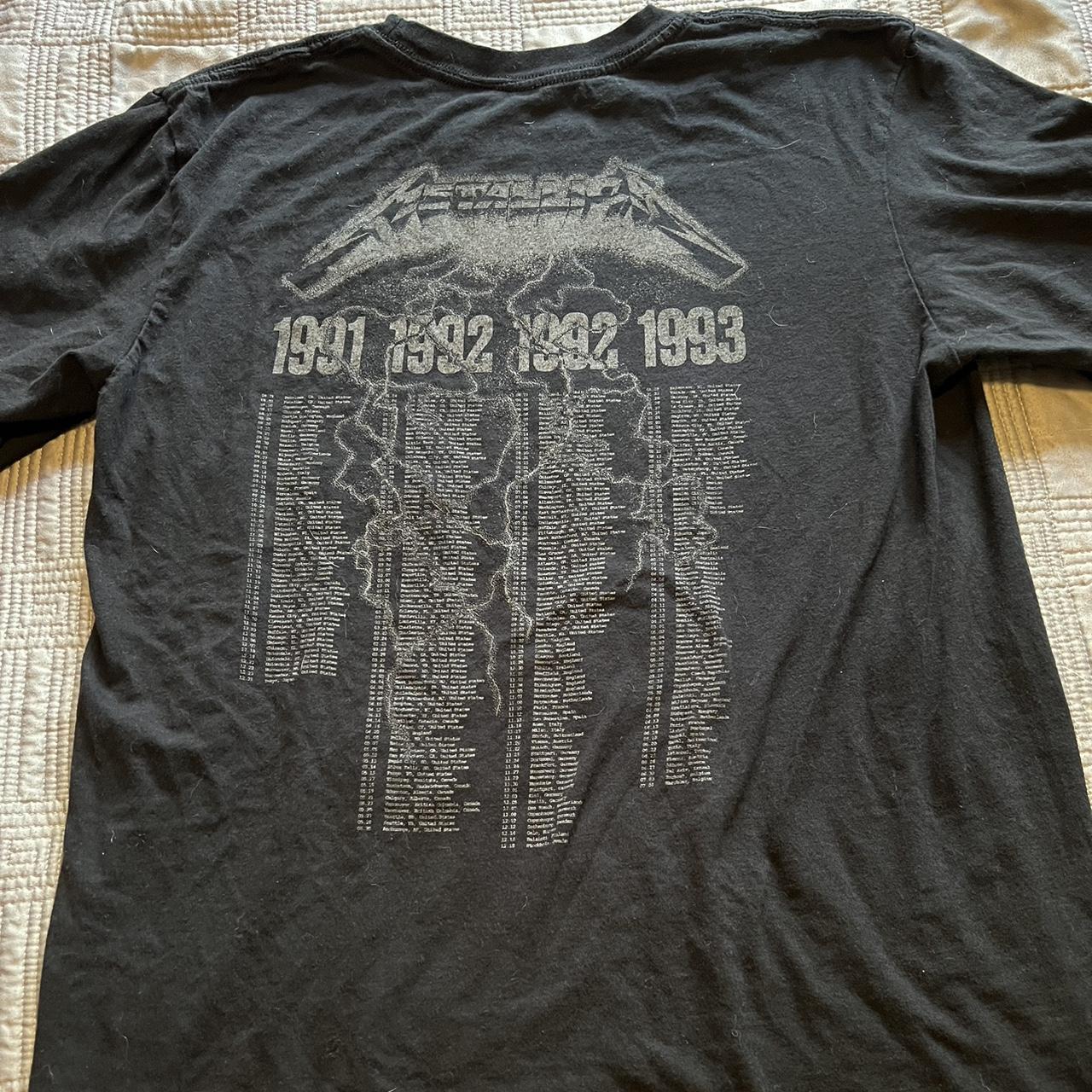 Metallica - Tour 1991-1993 Skull - T Shirt - Image 2