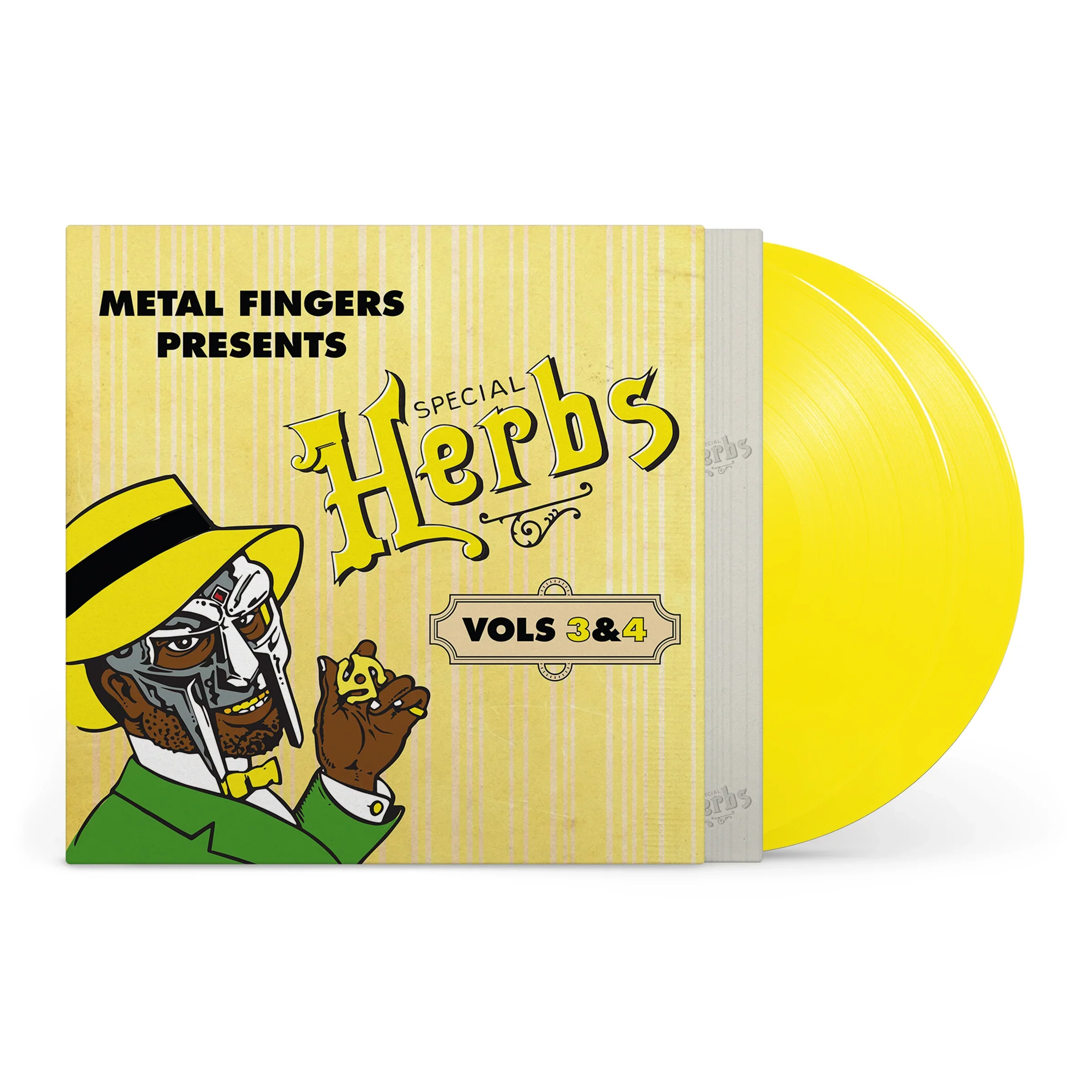 MF Doom - Metal Fingers Presents: Special Herbs Vol. 3 & 4 (2LP Yellow Vinyl) (New Vinyl) - Image 2