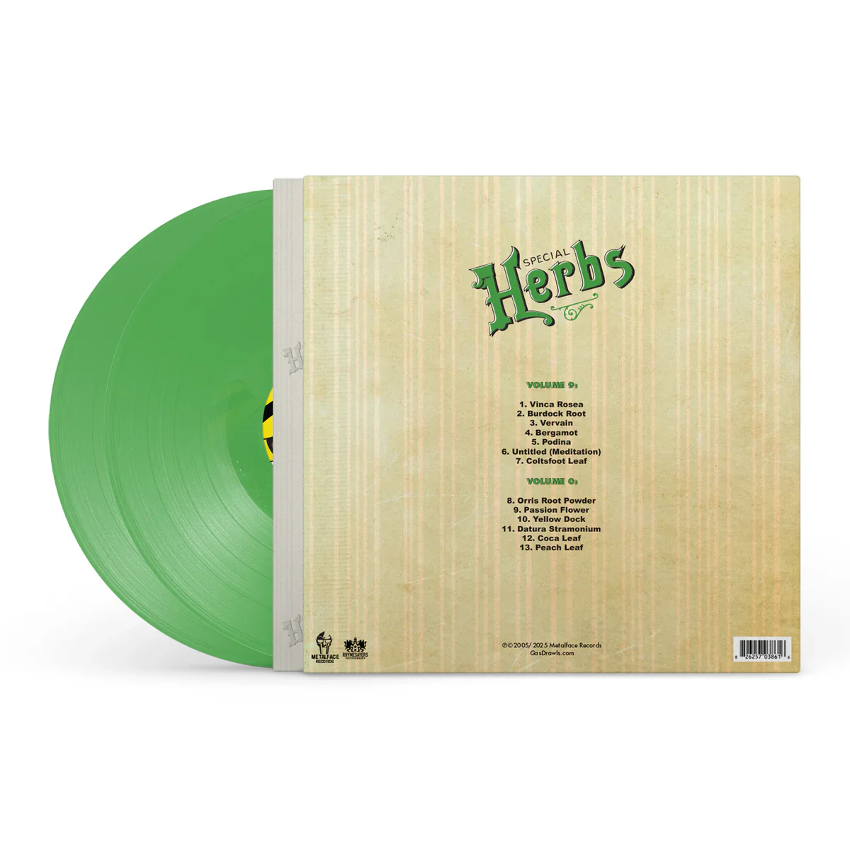 MF Doom - Metal Fingers Presents: Special Herbs Vol. 9 & 0 (2LP Evergreen Vinyl) (New Vinyl) - Image 2