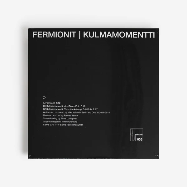 Ø (Mika Vainio) -  Fermionit | Kulmamomentti (12") (New Vinyl) - Image 2