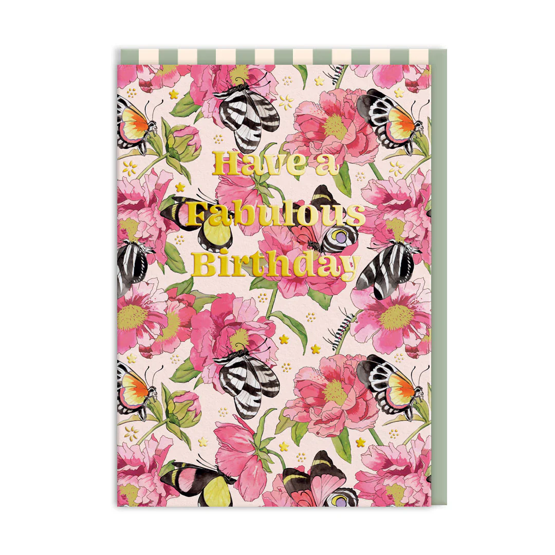 Ohh Deer Cards - Butterflies And Peonies