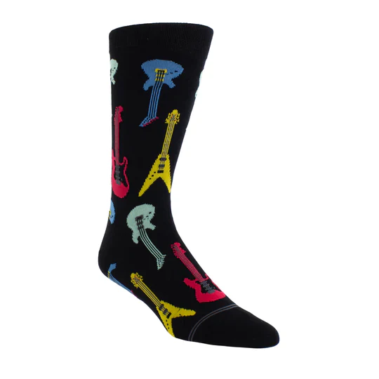 Perri Socks -ELECTRIC GUITARS CREW KNIT IN SOCKS - One Size