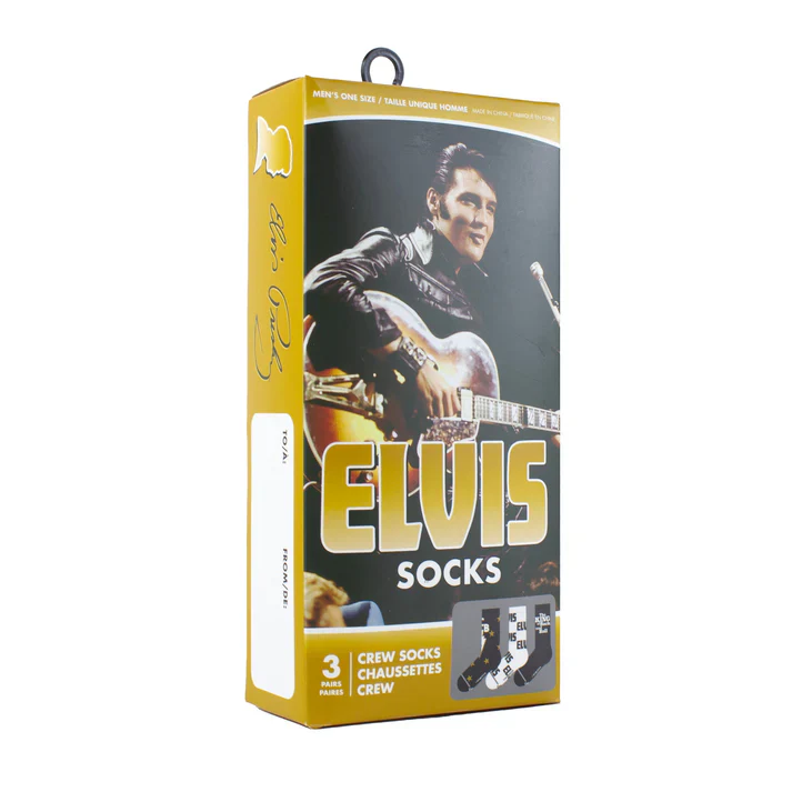 Perri Socks - ELVIS ASSORTED CREW, 3PAIR - One Size