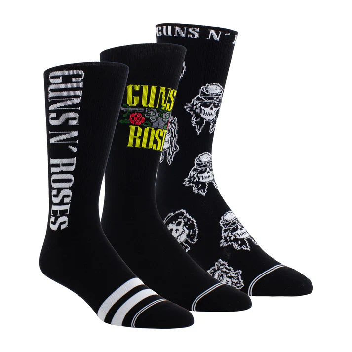 Perri Socks - GUNS N' ROSES ASSORTED CREW, 3PAIR - One Size - Image 2