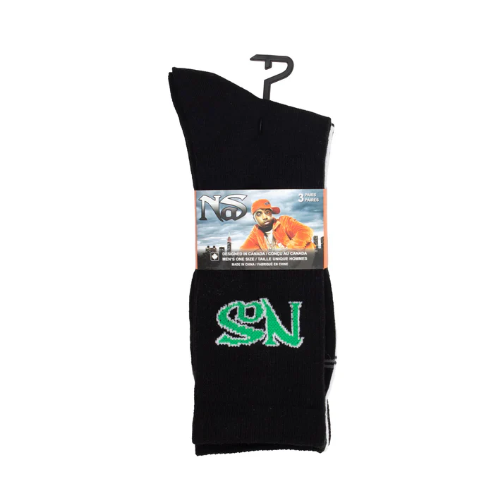 Perri Socks - NAS ASSORTED CREW, 3PAIR - One Size