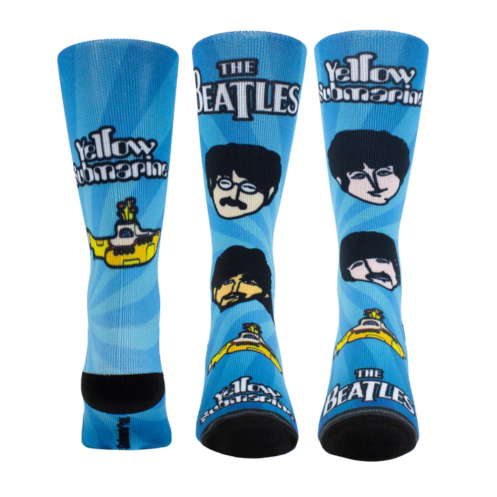 Perri Socks - THE BEATLES YELLOW SUBMARINE PSYCHEDELLIC FACES SOCKS - One Size - Image 3
