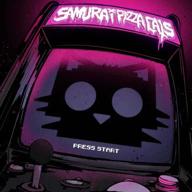 Samurai Pizza Cats - Press Start (Pink & Lilac Splatter) (New Vinyl)