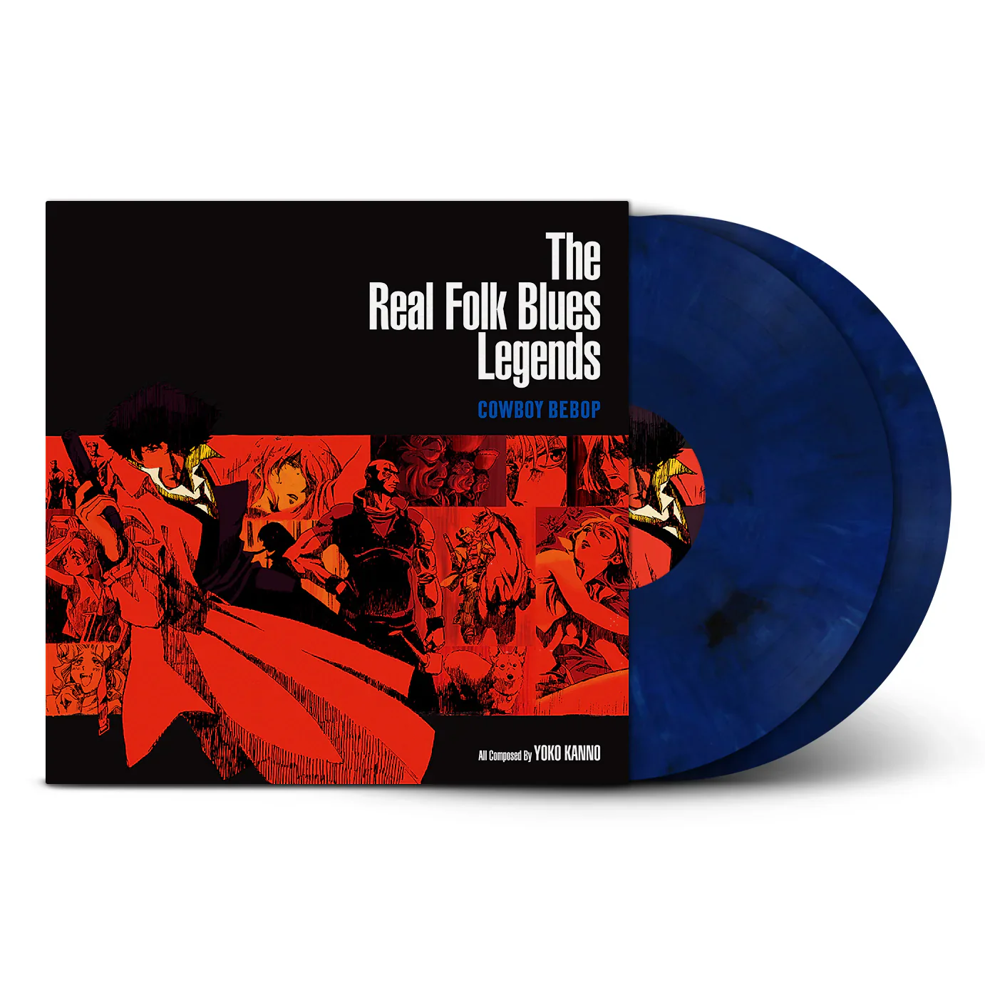 Seatbelts - Cowboy Bebop: The Real Folk Blues Legends (Dark Blue Vinyl) (2LP) (New Vinyl) - Image 2