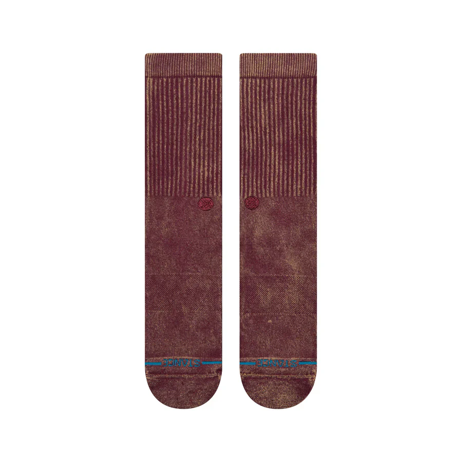 STANCE - Icon Dyed Crew Socks - Fig - Image 2