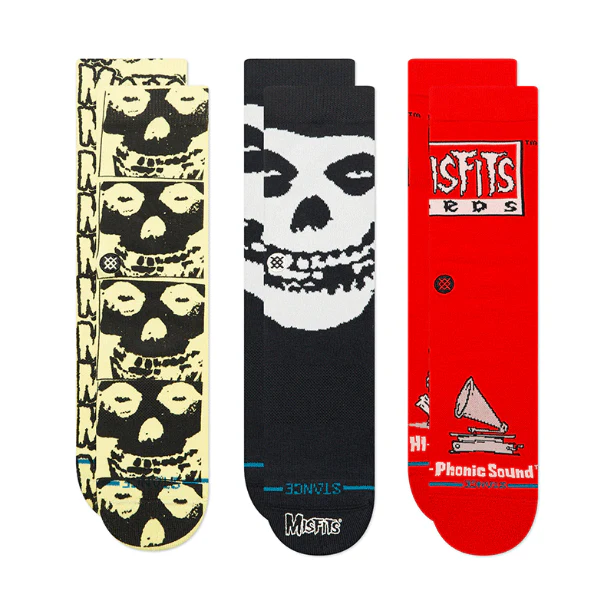 STANCE - Stance X Misfits Coffin (3 Pairs of Socks + twin enamel  pins) Box Set - Image 2