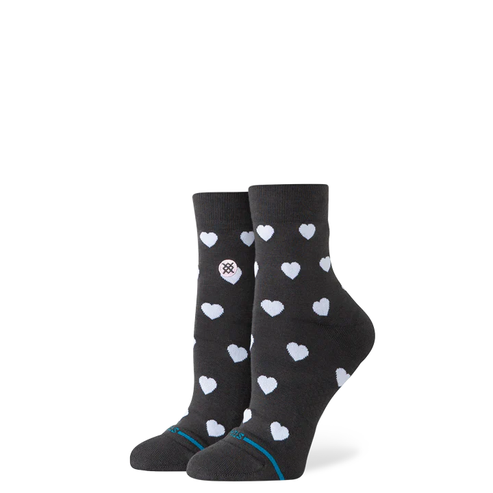 STANCE - Women's Hearts Lowrider Socks - Charcoal