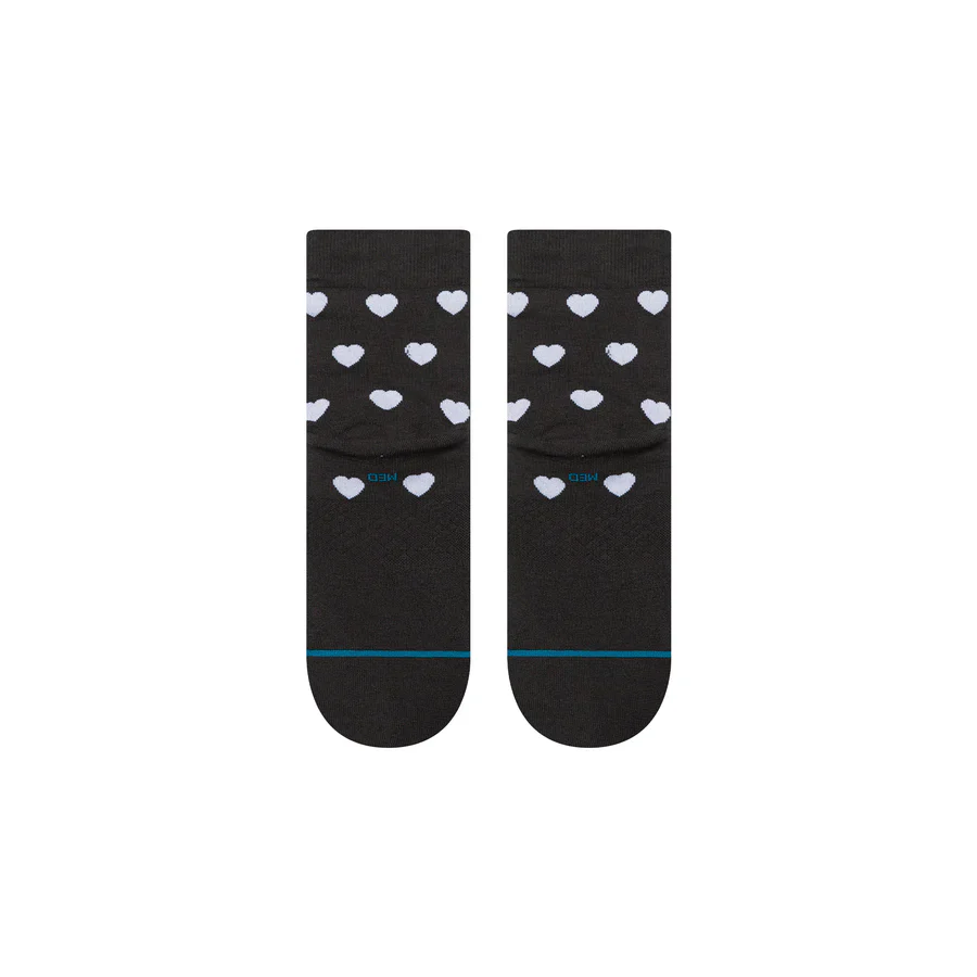 STANCE - Women's Hearts Lowrider Socks - Charcoal - Image 3