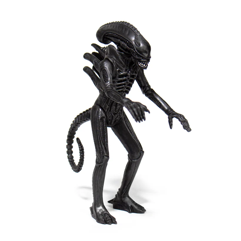 SUPER7 - Aliens ReAction Figure - Alien Warrior A (Midnight Black) - Image 2