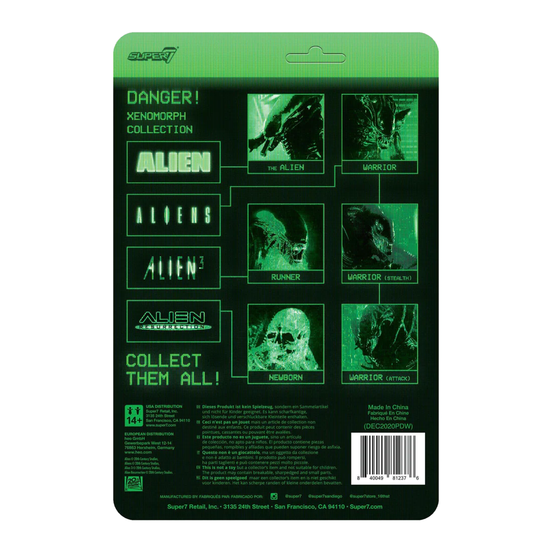 SUPER7 - Aliens ReAction Figure - The Alien Warrior (Stealth) - Bronze - Image 3