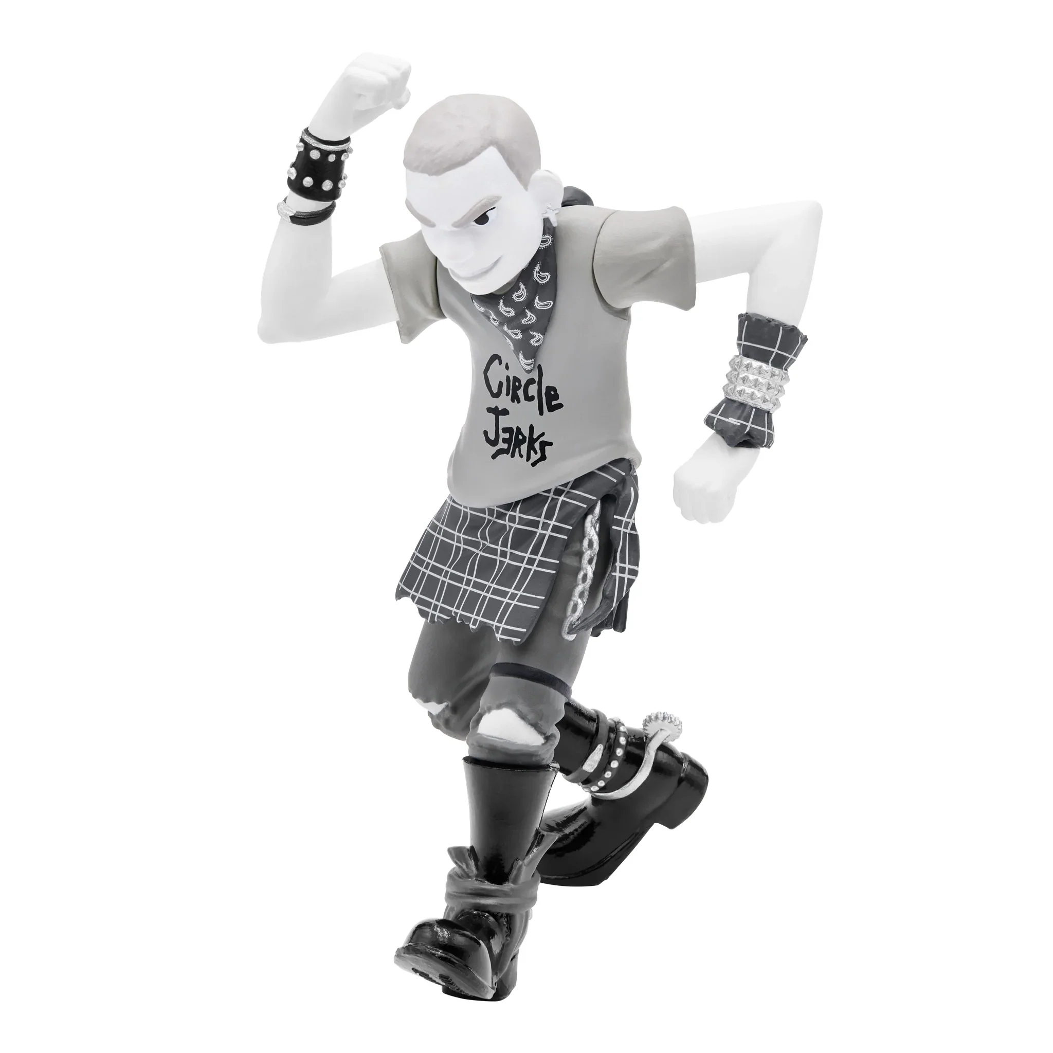 Super7 - Circle Jerks ReAction Figure - Skank Man (Greyscale) - Image 2