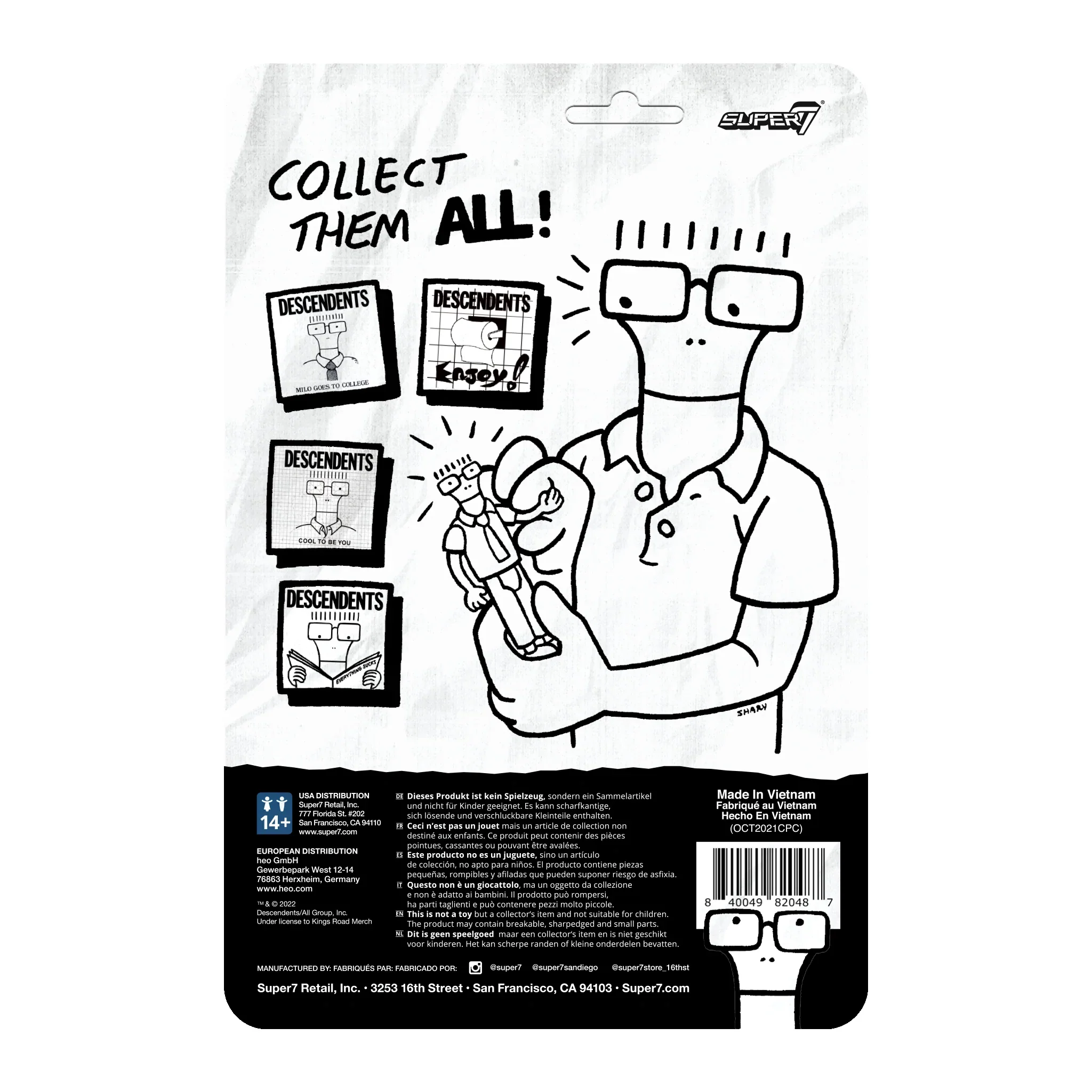 SUPER7 - Descendents ReAction Figure - Milo (Everything Sucks) - Image 3