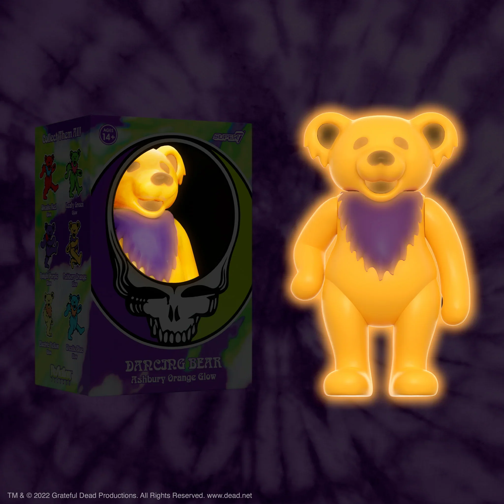 SUPER7 - Grateful Dead ReAction Figure - Glow in the Dark Dancing Bears - Image 3