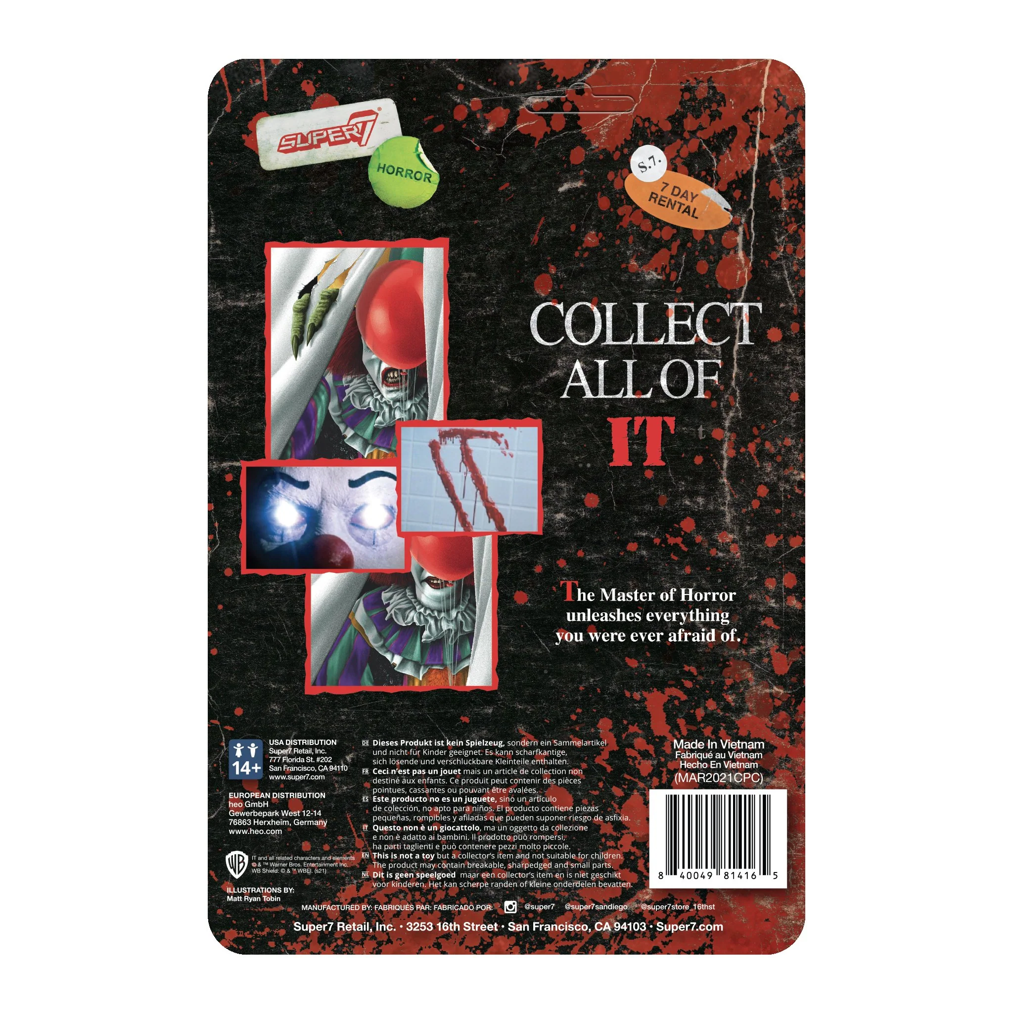 SUPER7 - IT Reaction Figure - Pennywise (Clown) - Image 3