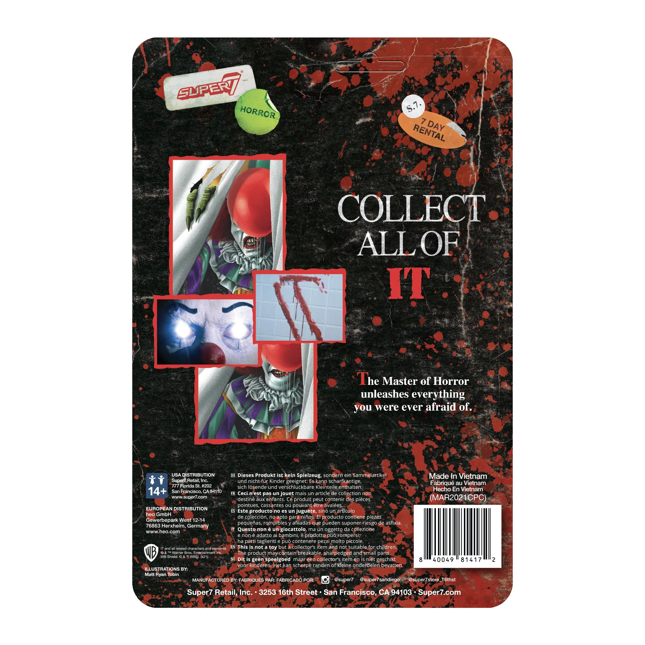 SUPER7 - IT Reaction Figure - Pennywise (Monster) - Image 3