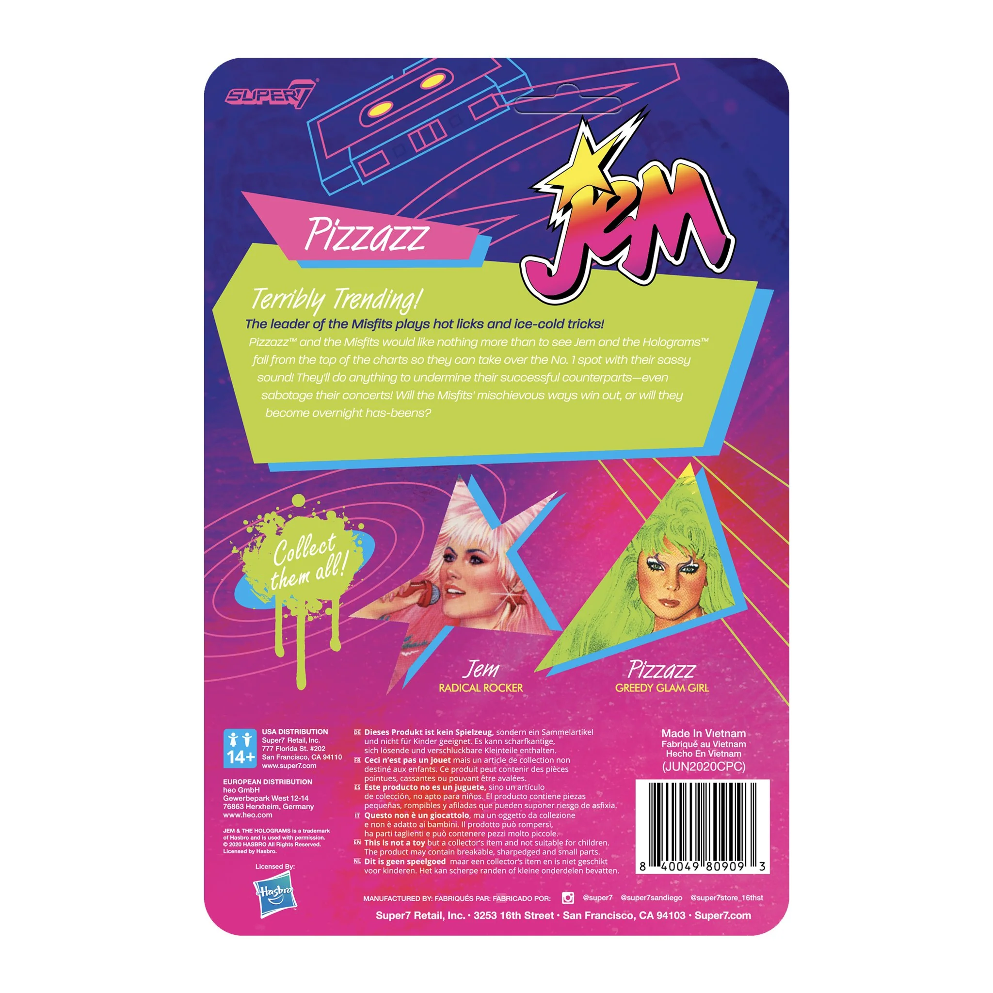 SUPER7 - Jem and the Holograms ReAction Figure - Pizzazz - Image 3