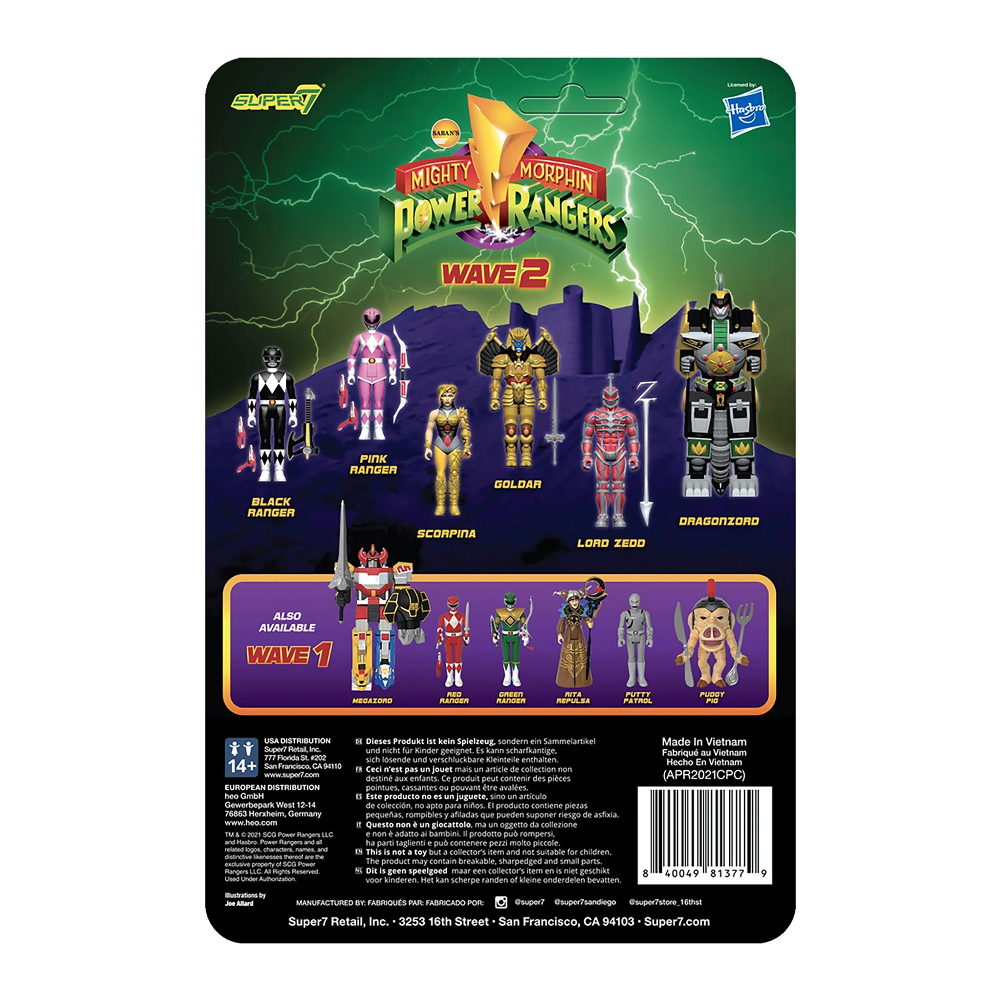 SUPER7 - Mighty Morphin Power Rangers ReAction Figure Wave 2 - Pink Ranger - Image 3