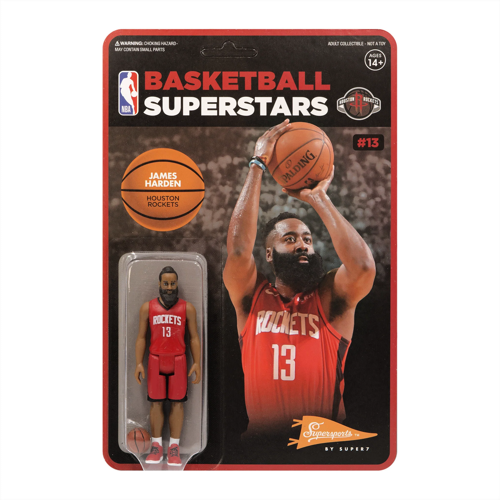 SUPER7 - NBA Supersports Figure - James Harden (Rockets)