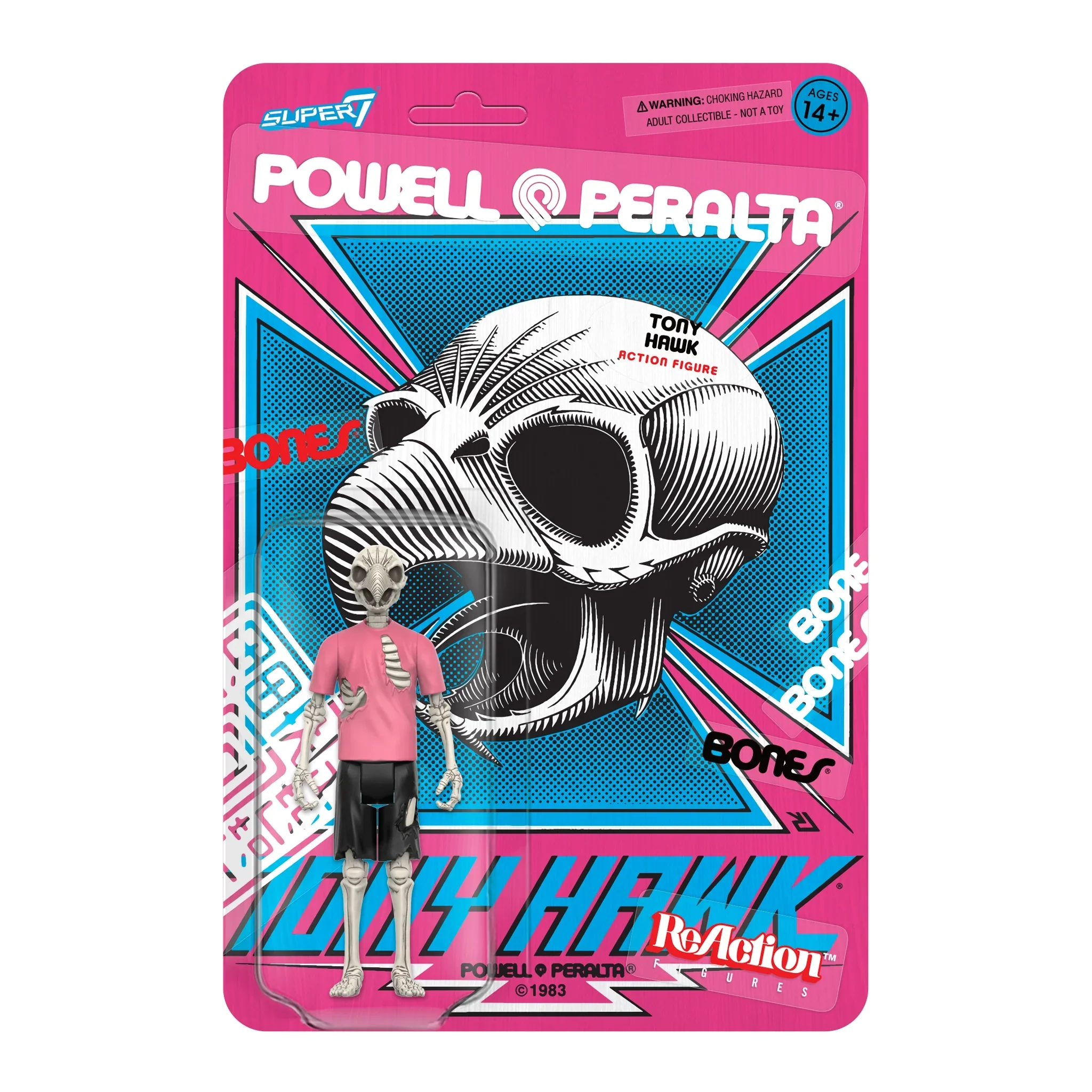 SUPER7 - Powell & Peralta ReAction Figure Wave 2 - Tony Hawk