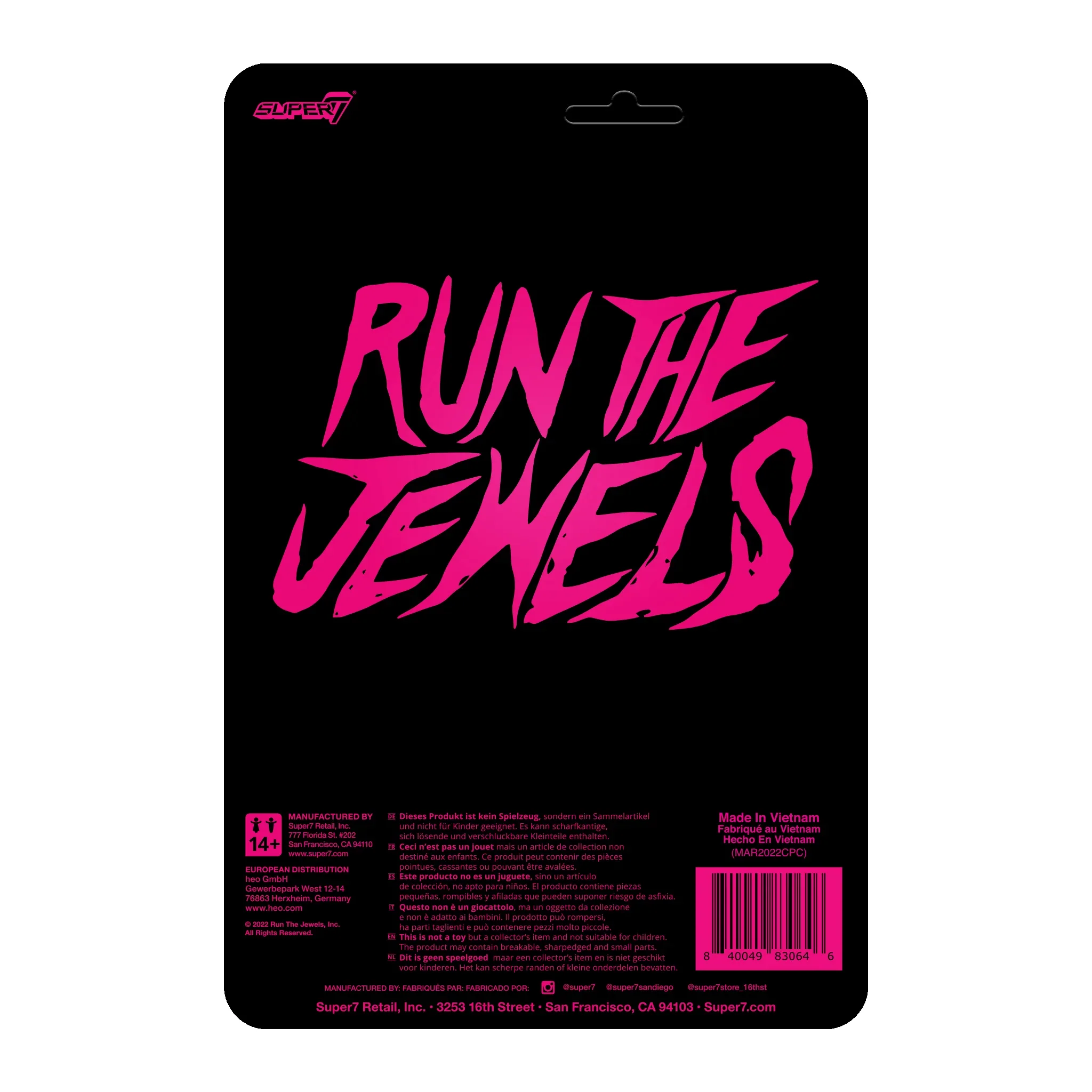 SUPER7 - Run the Jewels ReAction Figures Dangerous Killer Mike And El-P 2-Pack - Image 5