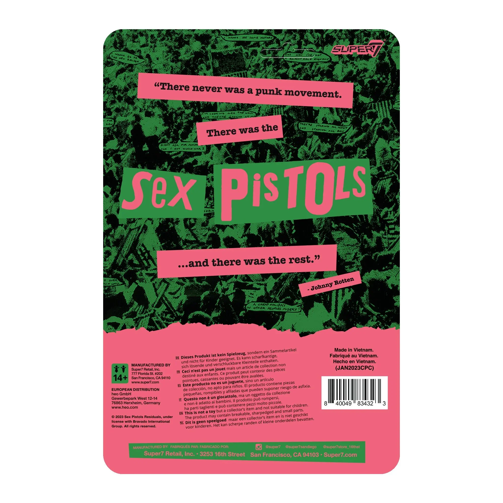 SUPER7 - Sex Pistols Reaction Figure - Sid Vicious (Never Mind The Bollocks) - Image 3
