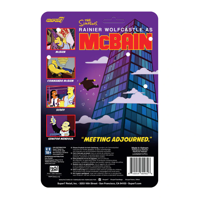 SUPER7 - Simpsons ReAction Figure - Wave 1 McBain - Scoey - Image 3