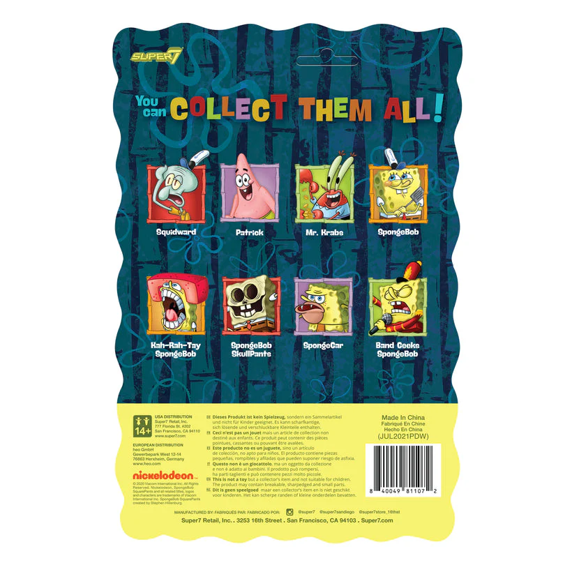SUPER7 - Spongebob Squarepants ReAction Wave 2 Figure - Spongebob Skullpants - Image 3