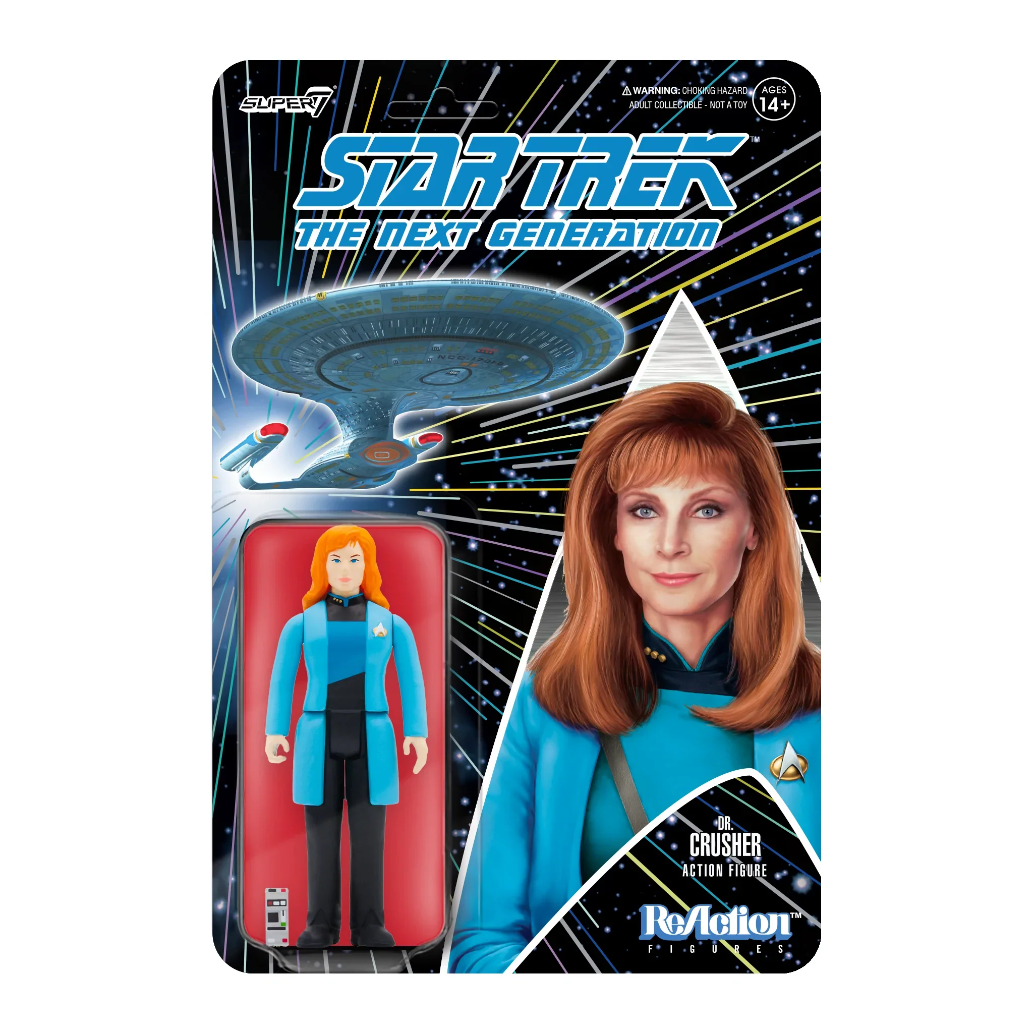 SUPER7 - Star Trek: The Next Generation ReAction Figure Wave 2 - Dr. Crusher